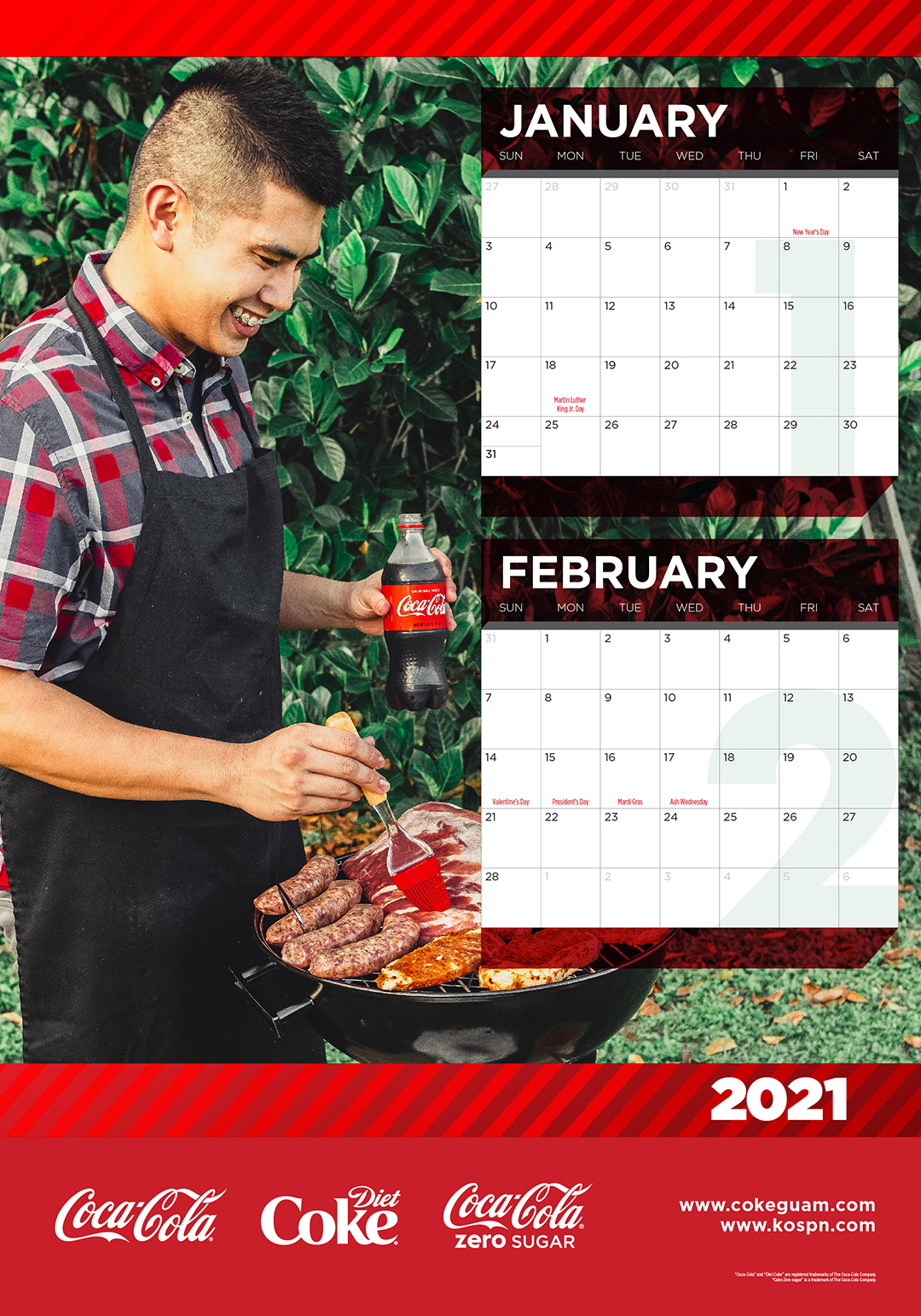 5-20111 Coke 2021 Calendar JAN-JUN